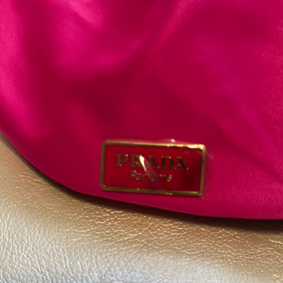 Prada Pink Velvet Backpack with Drawstring Closure - Picture 5 of 11